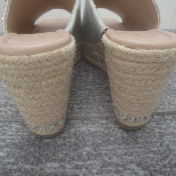 Karl Lagerfeld Paris Women's Corissa Slip on Espadrille Wedge Sandal 9.5M - Picture 6 of 9